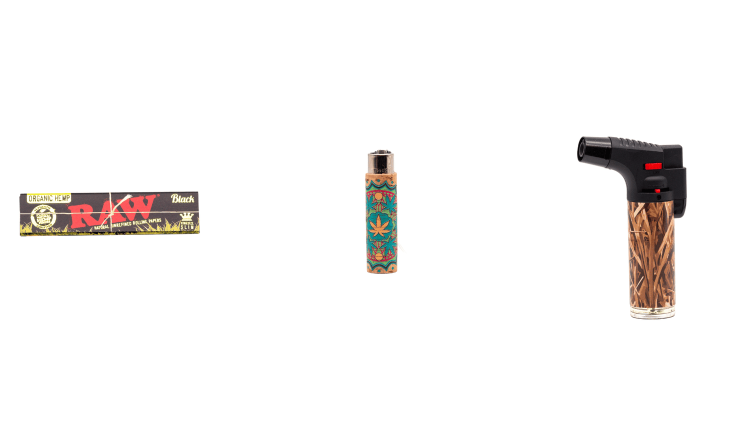 Image of various cannabis accessories.