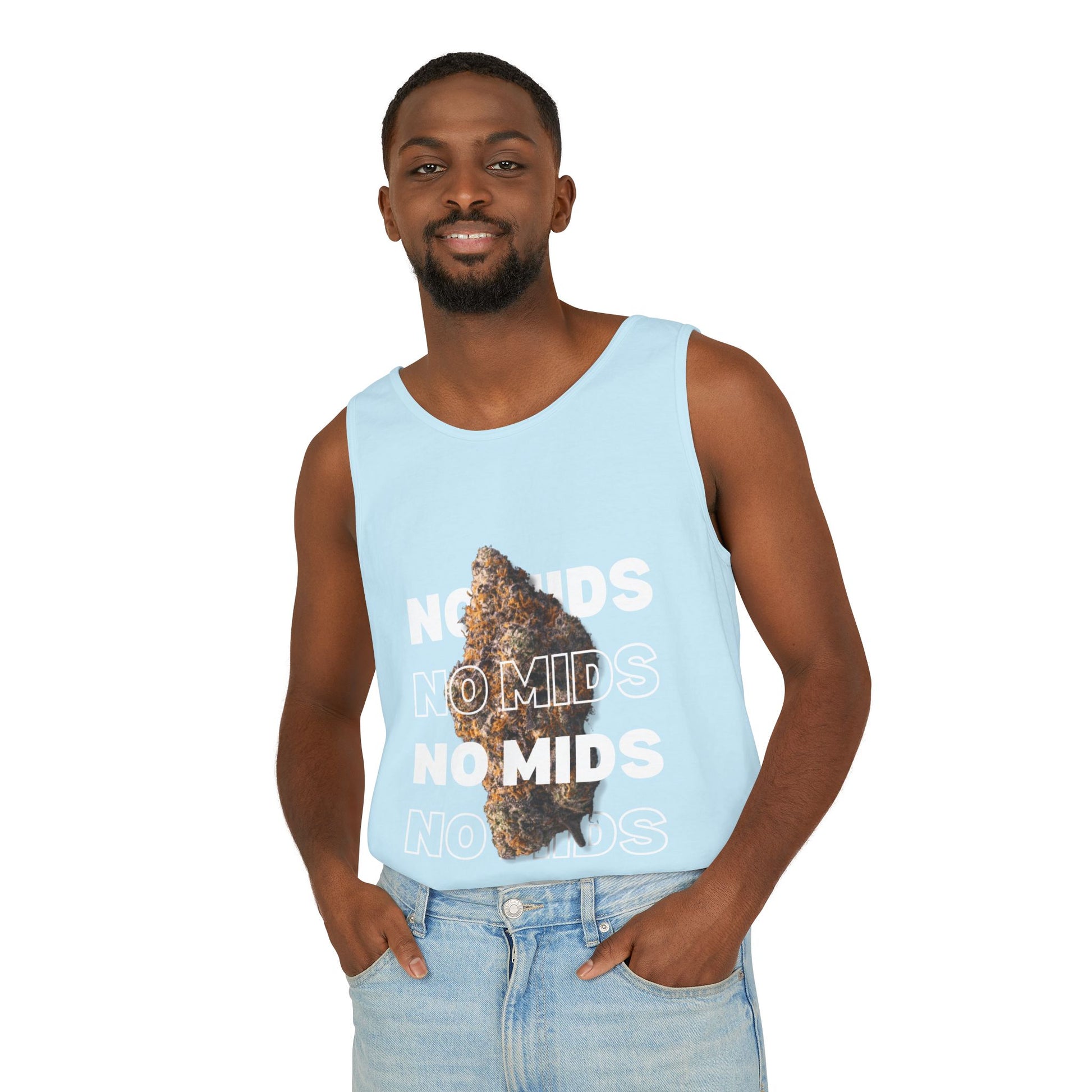 "No Mids, Only Exotics" Men's Garment-Dyed Tank Top