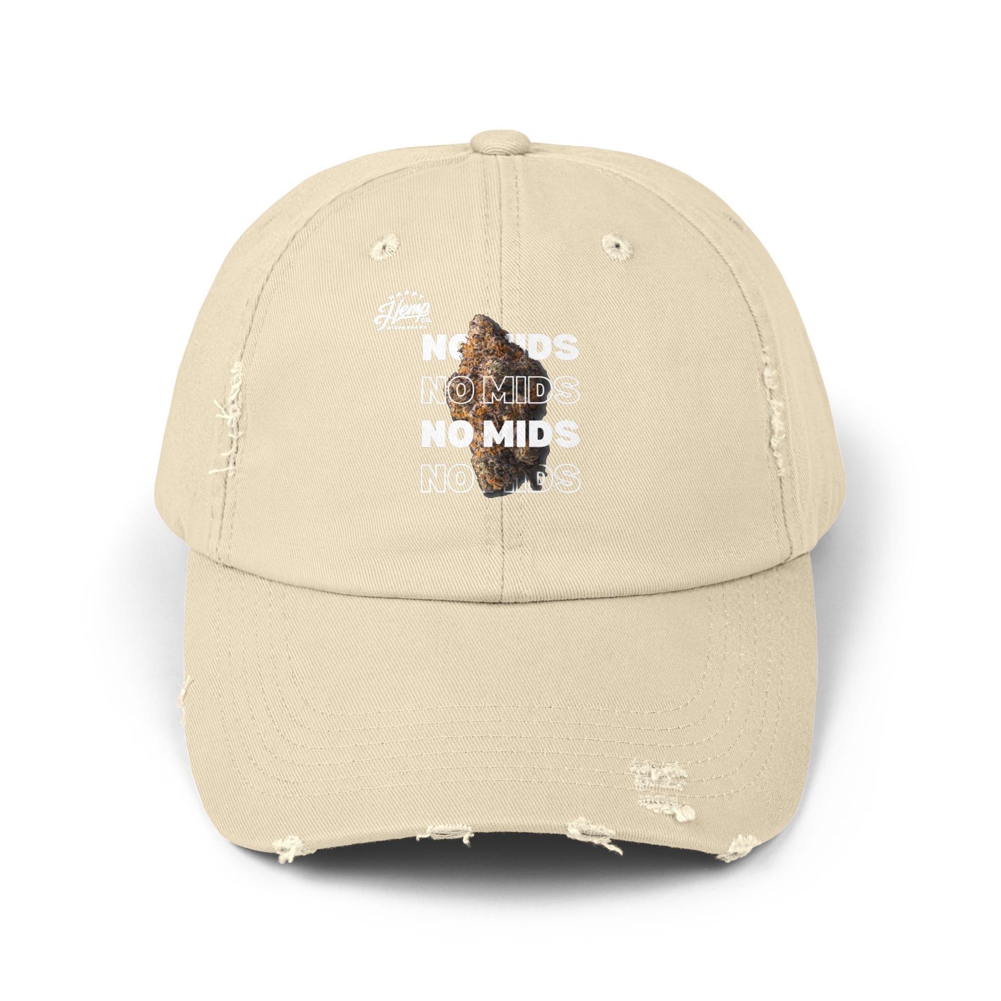 "No Mids, Only Exotics" Pre-Torn Distressed Hat