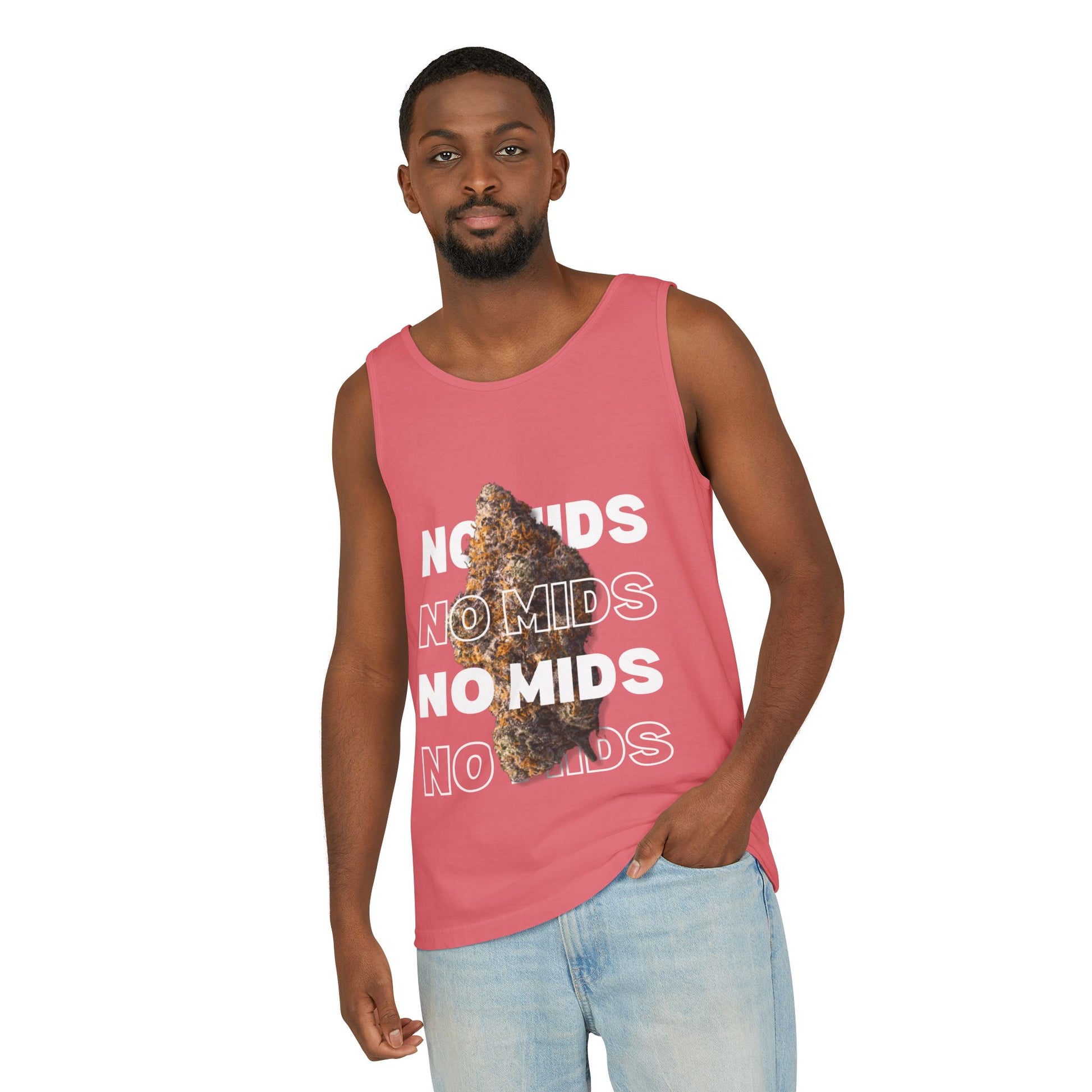 "No Mids, Only Exotics" Men's Garment-Dyed Tank Top