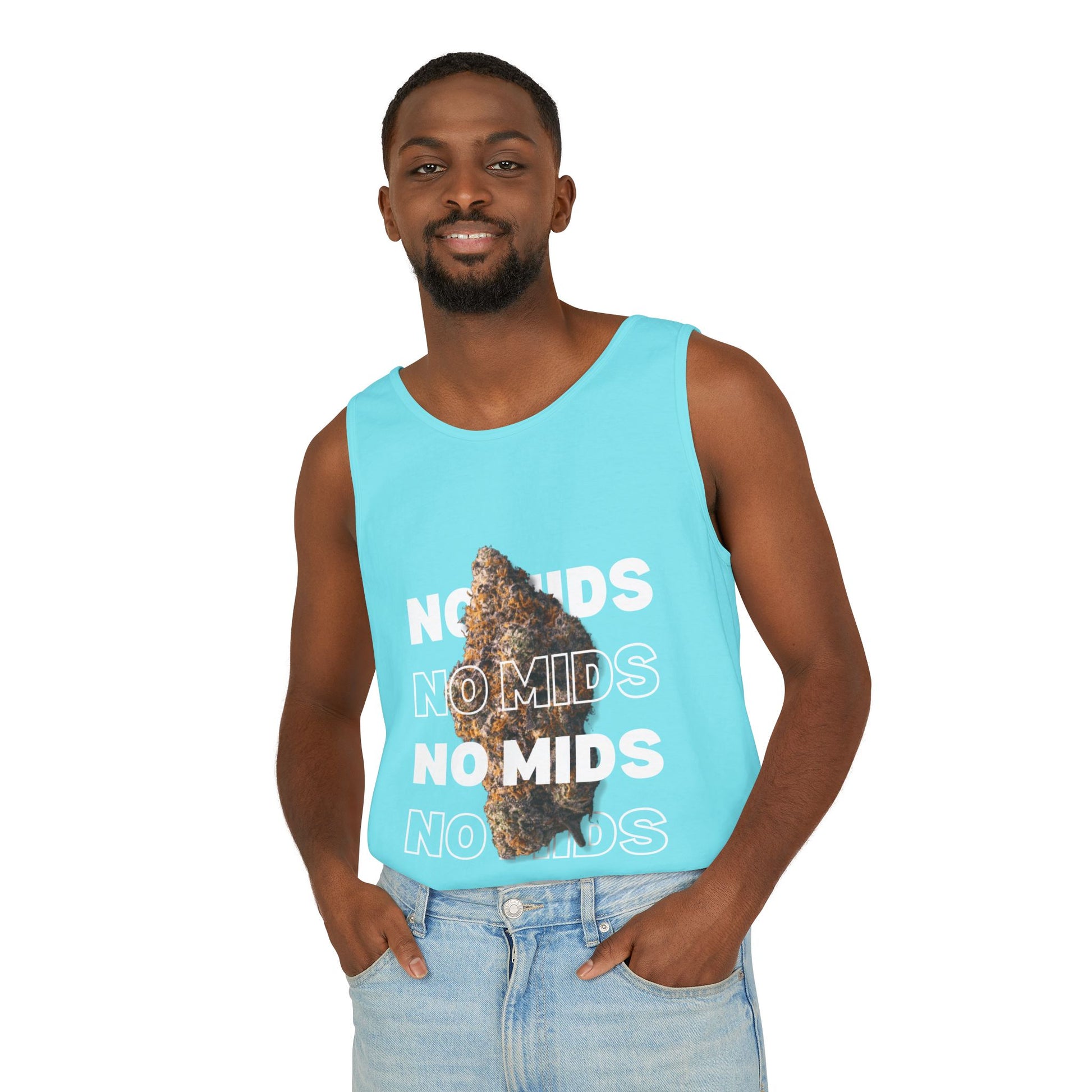 "No Mids, Only Exotics" Men's Garment-Dyed Tank Top