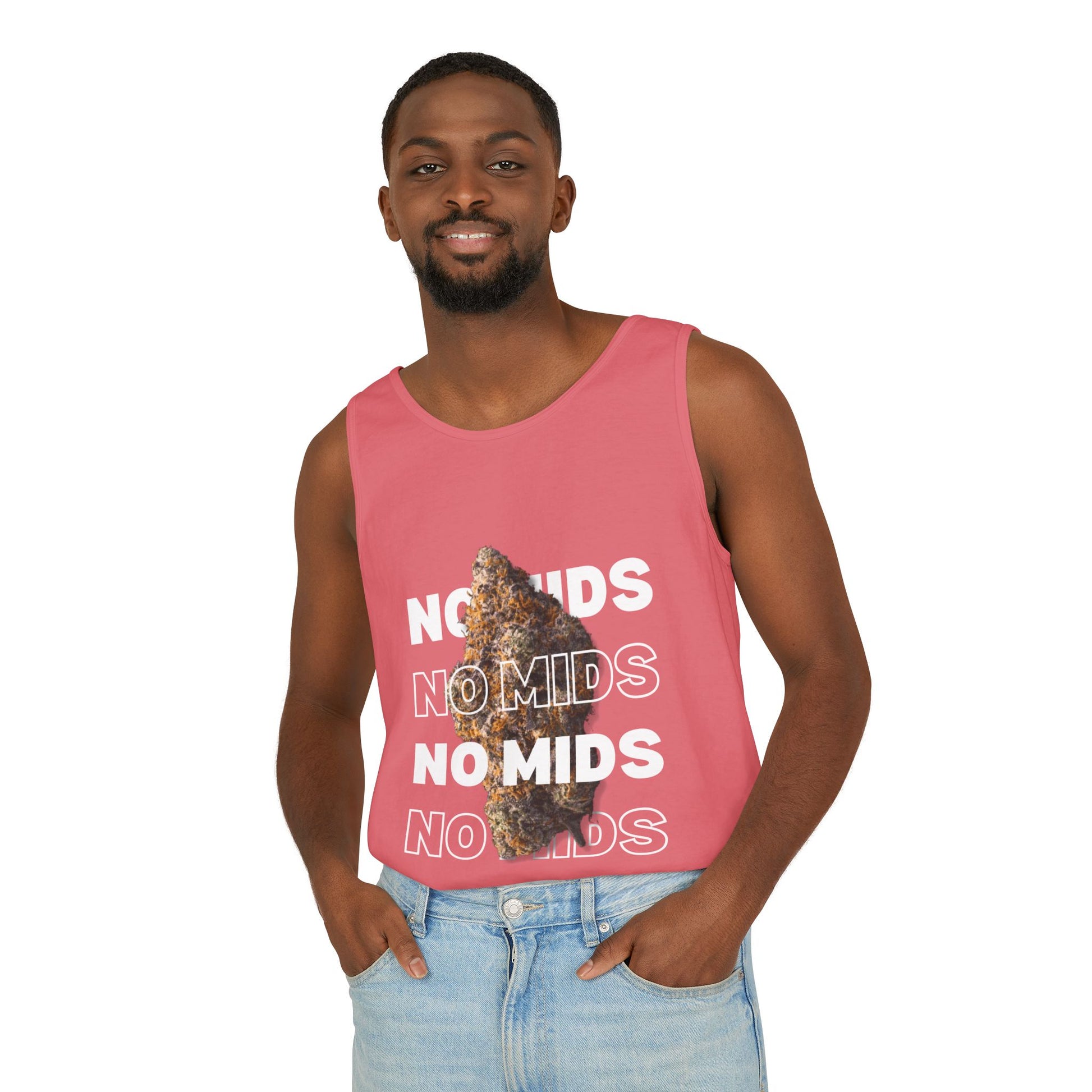 "No Mids, Only Exotics" Men's Garment-Dyed Tank Top