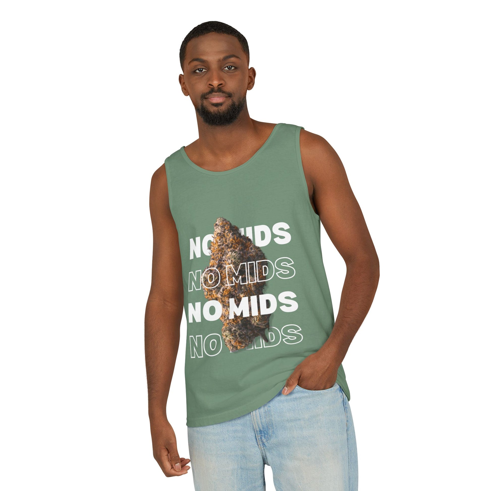 "No Mids, Only Exotics" Men's Garment-Dyed Tank Top