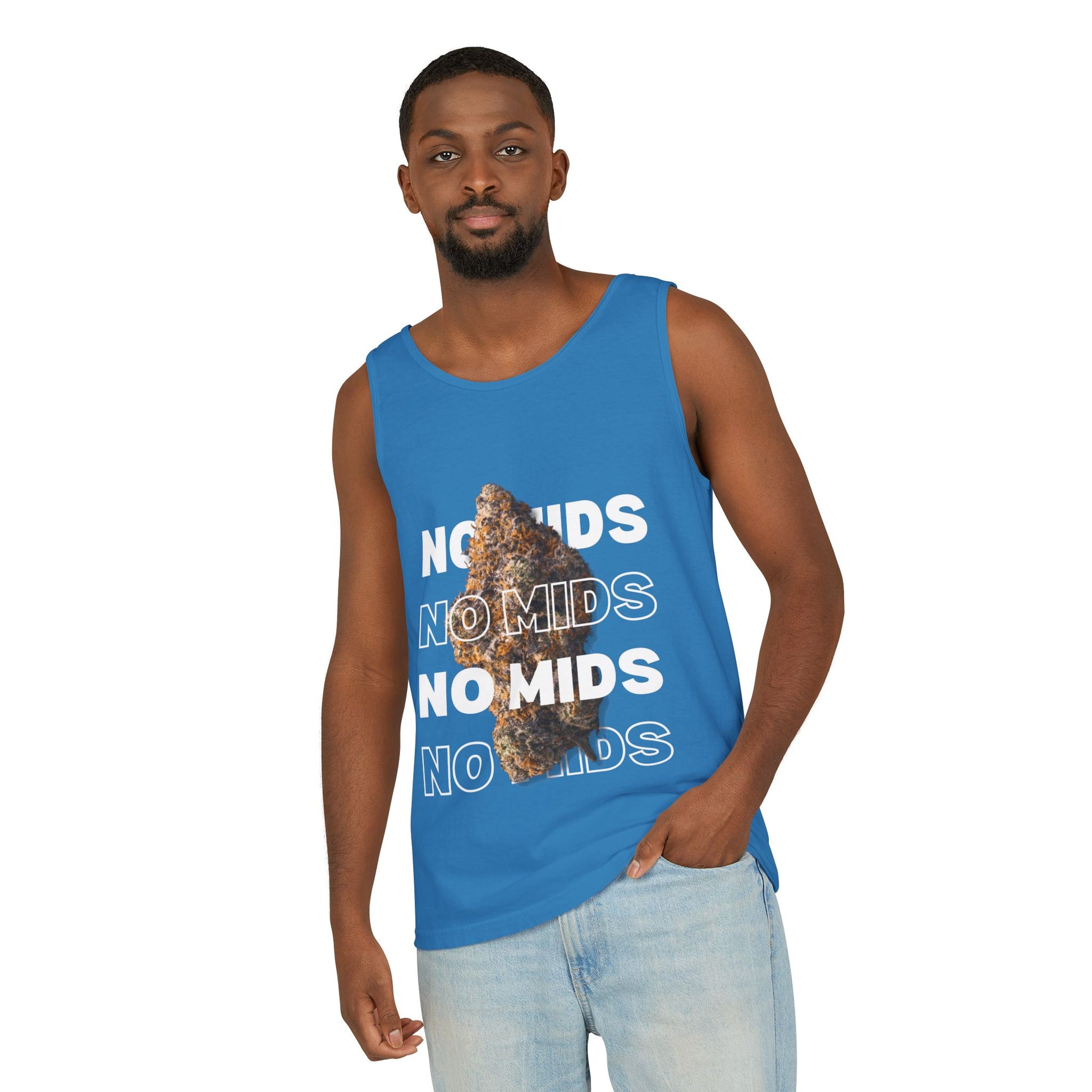 "No Mids, Only Exotics" Men's Garment-Dyed Tank Top