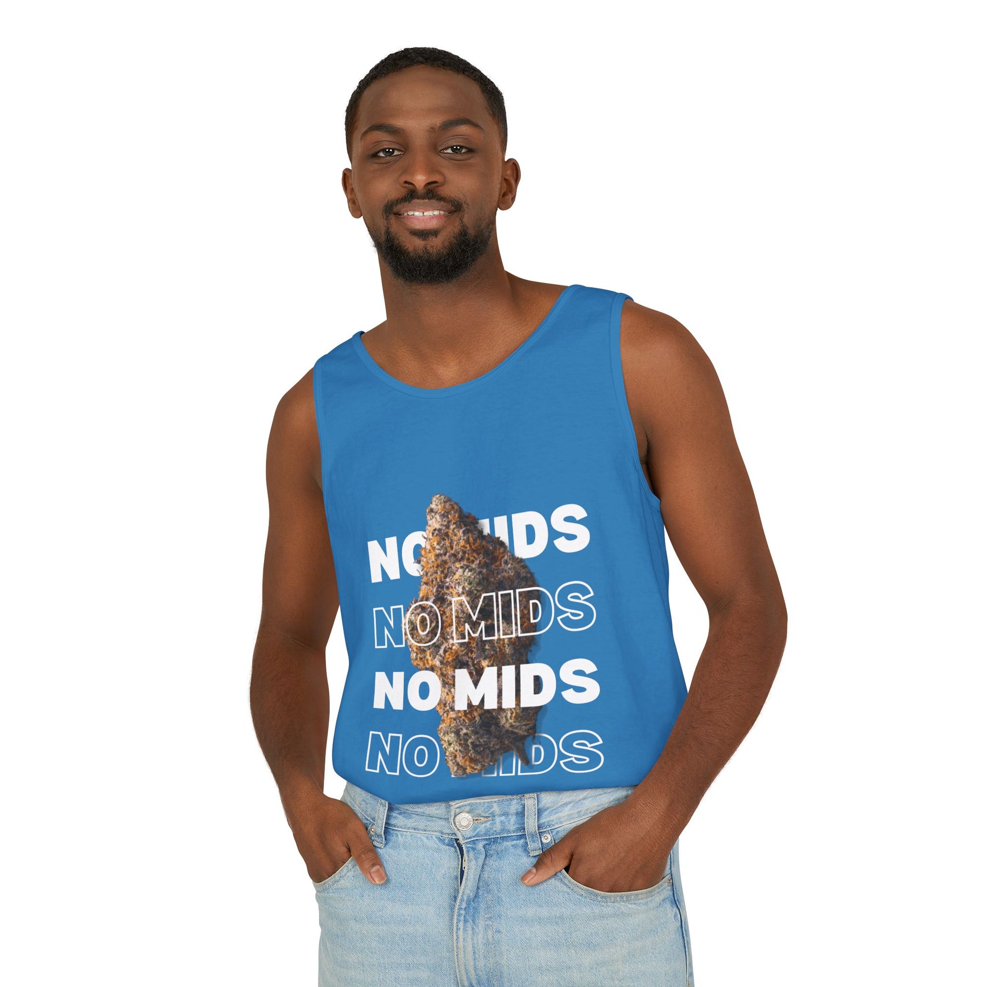 "No Mids, Only Exotics" Men's Garment-Dyed Tank Top