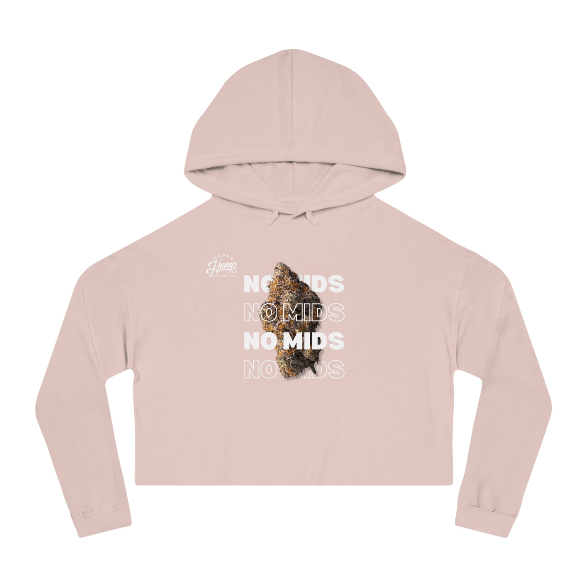 "No Mids, Only Exotics" Women's Crop Top Long Sleeve Hoodie