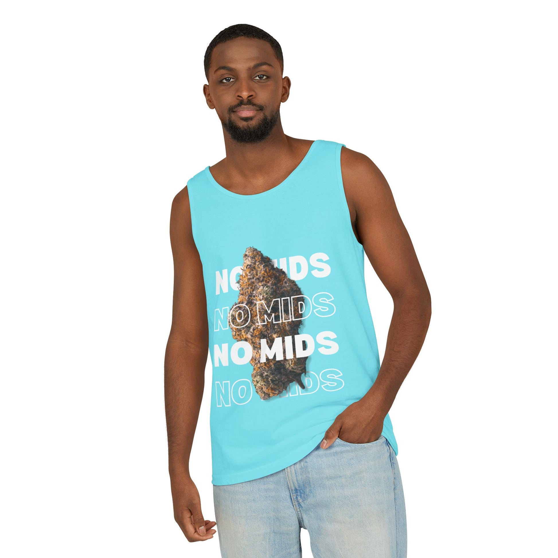 "No Mids, Only Exotics" Men's Garment-Dyed Tank Top