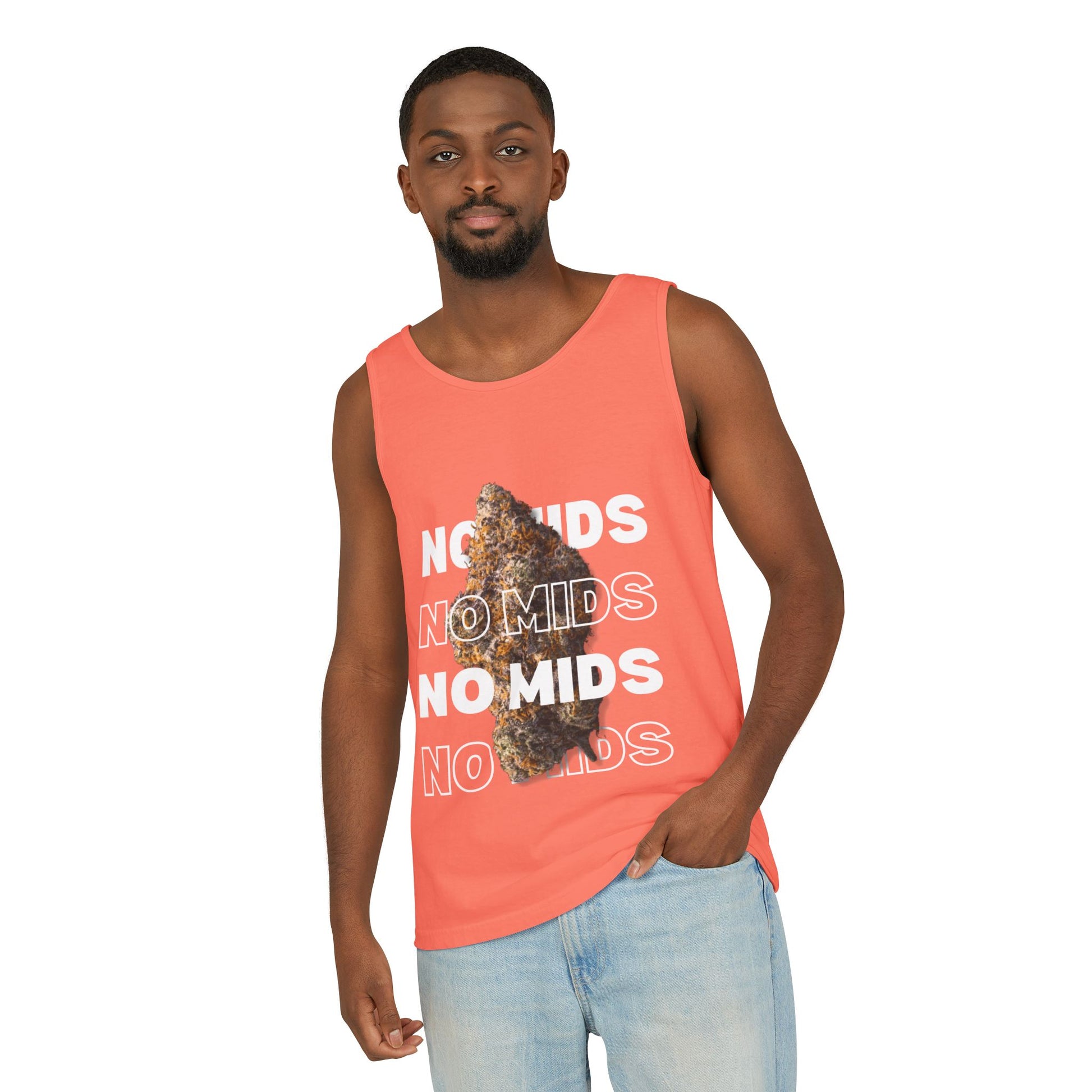 "No Mids, Only Exotics" Men's Garment-Dyed Tank Top