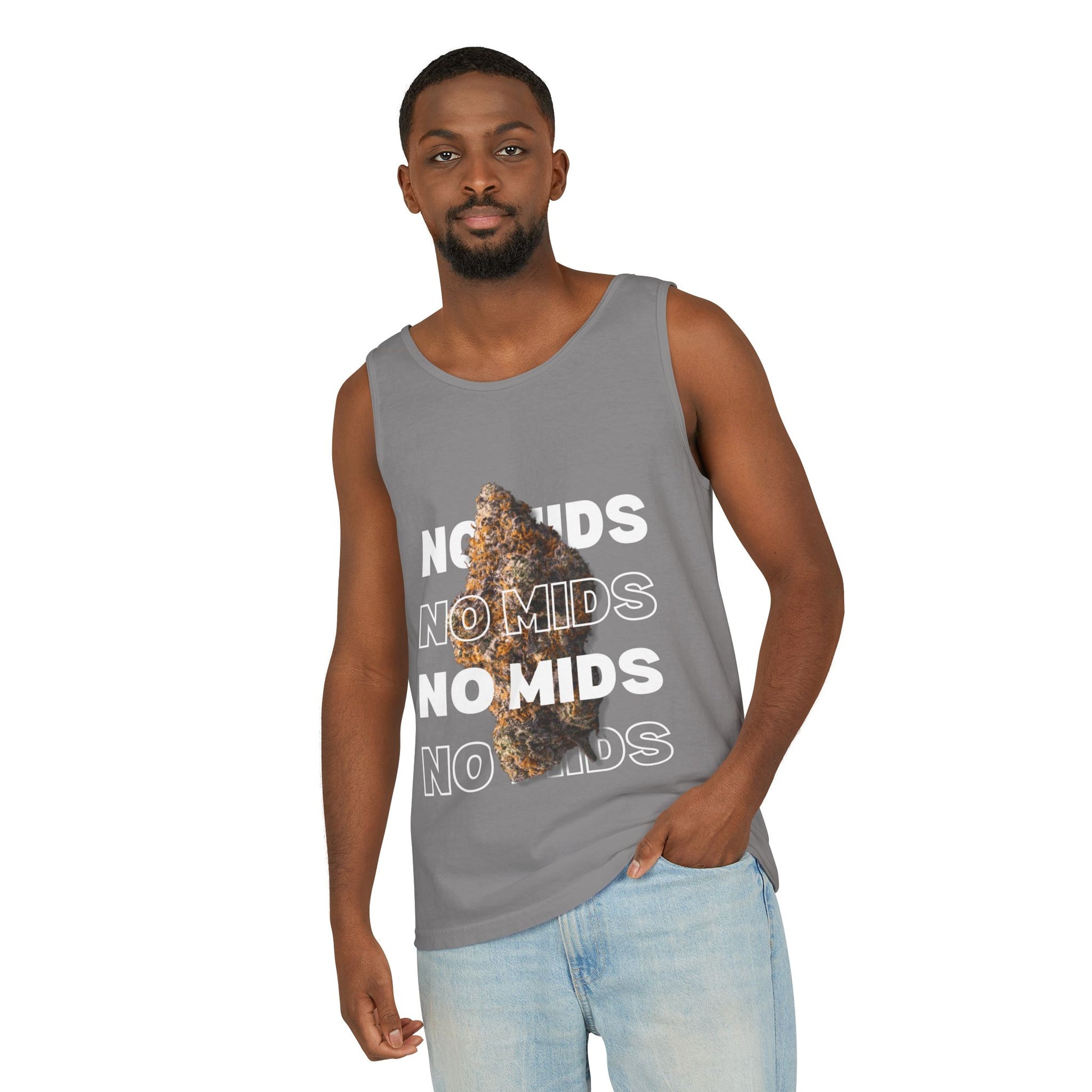 "No Mids, Only Exotics" Men's Garment-Dyed Tank Top