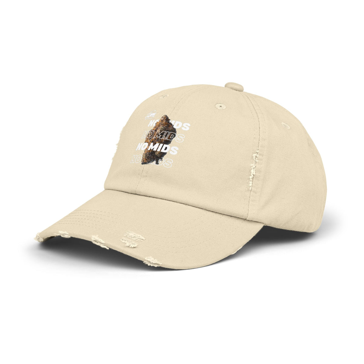 "No Mids, Only Exotics" Pre-Torn Distressed Hat