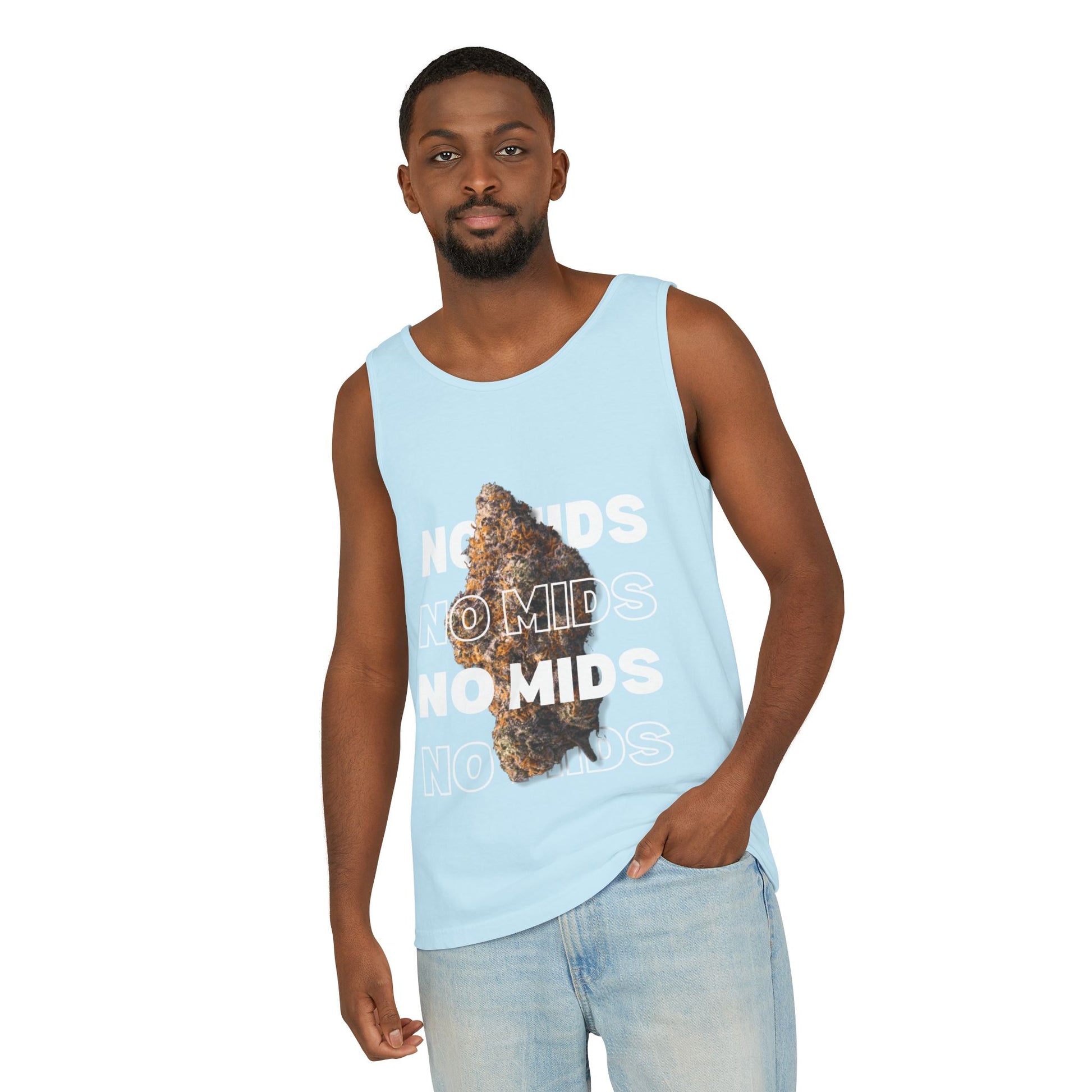 "No Mids, Only Exotics" Men's Garment-Dyed Tank Top