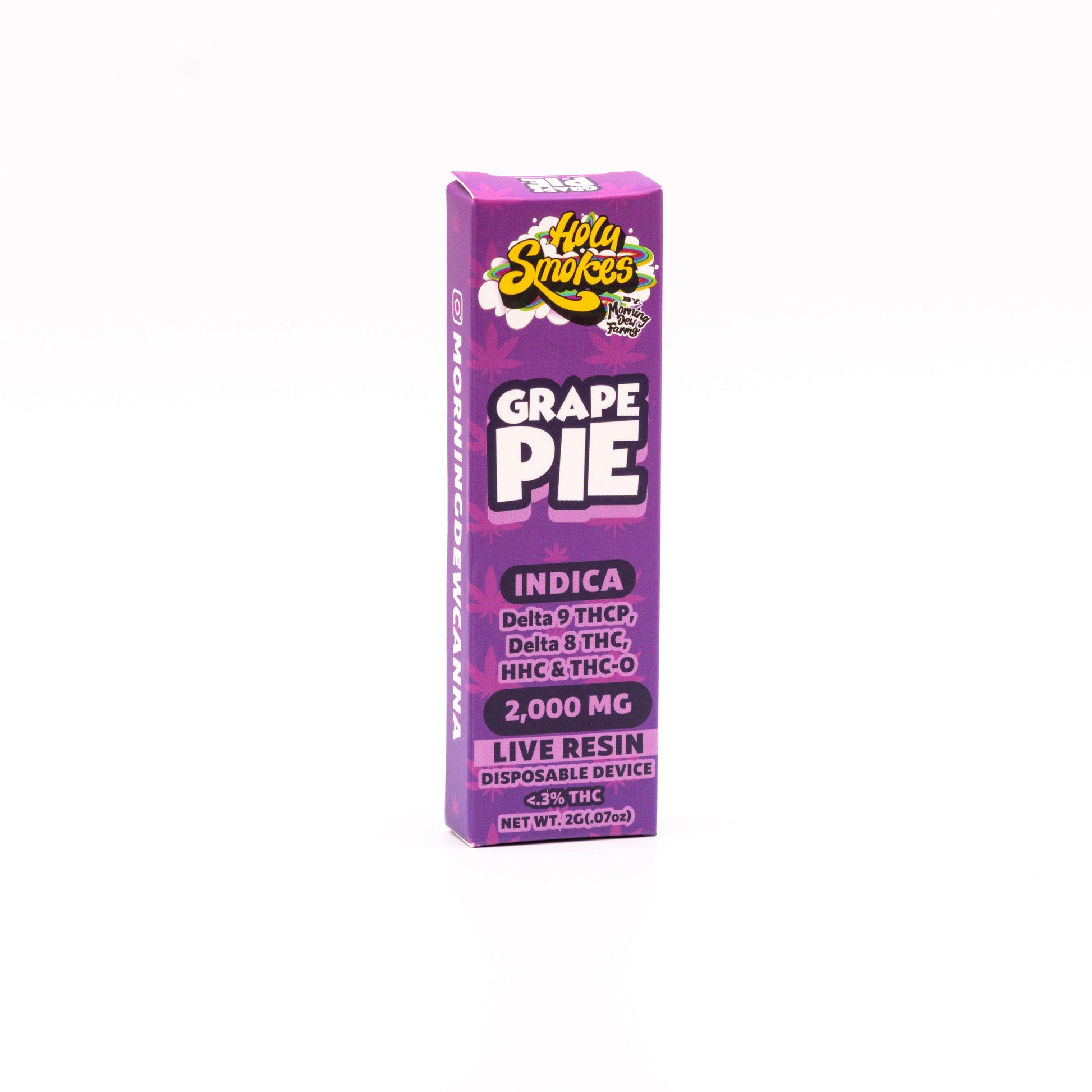 Holy Smoke Grape Pie Vape Thc Indica.