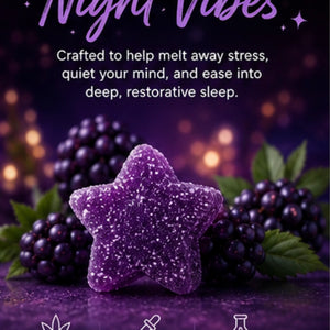 Blackberry Kush Relax Gummies, Reserve Blend, Holy Smokes