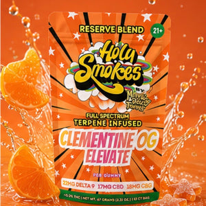 Clementine OG Elevate, Reserve Blend Gummies, Holy Smokes