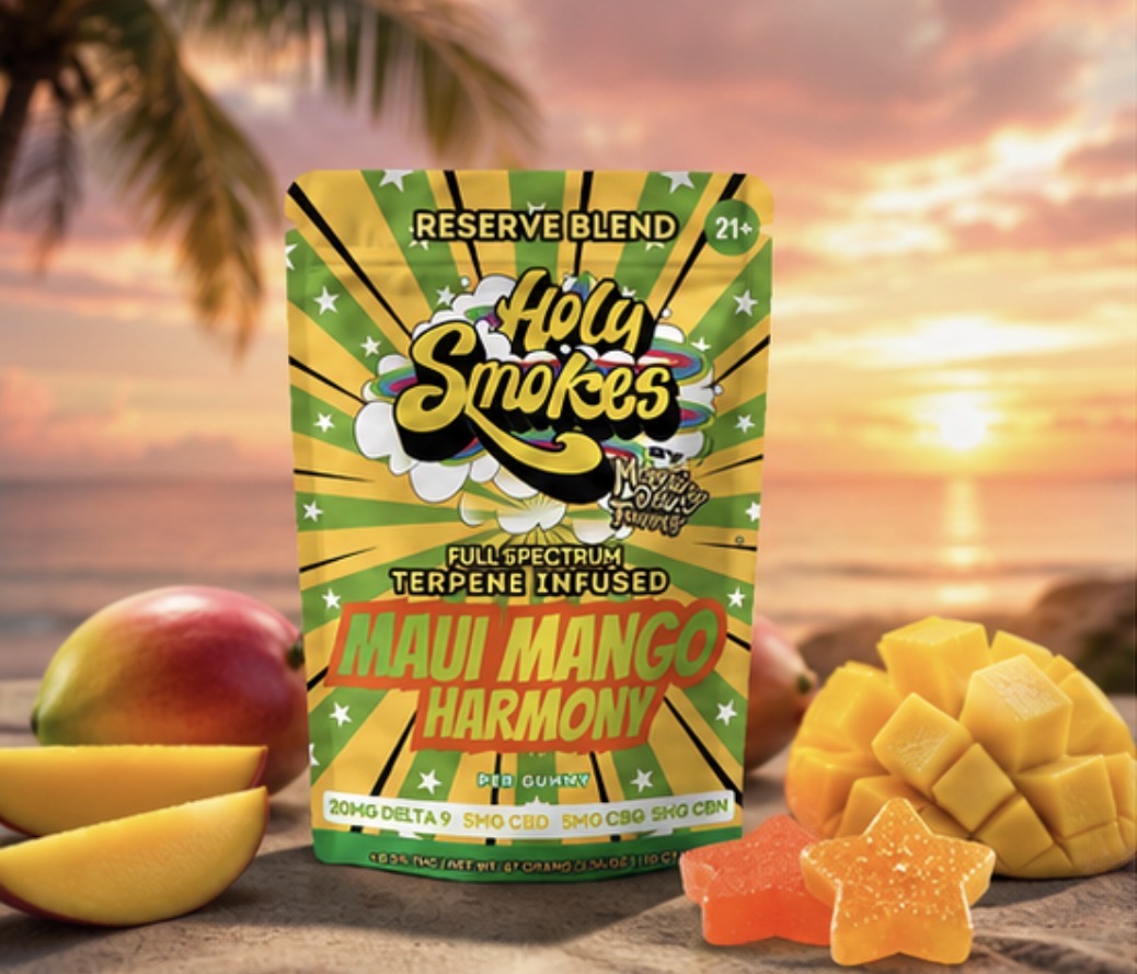 Maui Mango Harmony Gummies, Reserve Blend, Holy Smokes