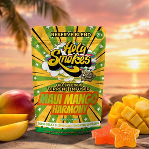 Maui Mango Harmony Gummies, Reserve Blend, Holy Smokes