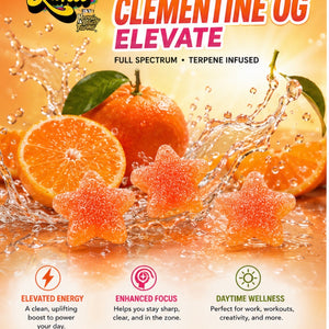 Clementine OG Elevate, Reserve Blend Gummies, Holy Smokes