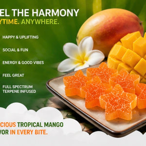 Maui Mango Harmony Gummies, Reserve Blend, Holy Smokes