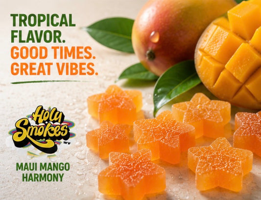 Maui Mango Harmony Gummies, Reserve Blend, Holy Smokes