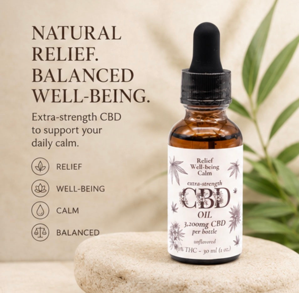 Extra-Strength CBD Oil – 3,200mg CBD
