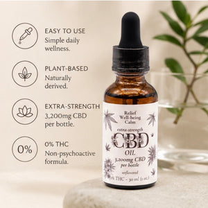 Extra-Strength CBD Oil – 3,200mg CBD