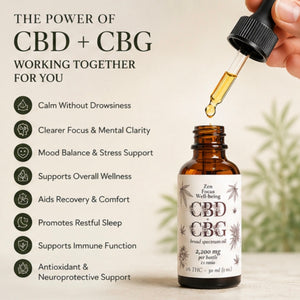 Balanced CBD CBG Oil - (40mg CBD + 40mg CBG)