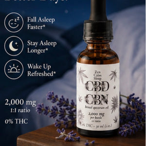 Zen Calm Sleep CBD + CBN Broad Spectrum Oil