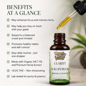 Clarity + Willpower Sublingual Hemp Oil